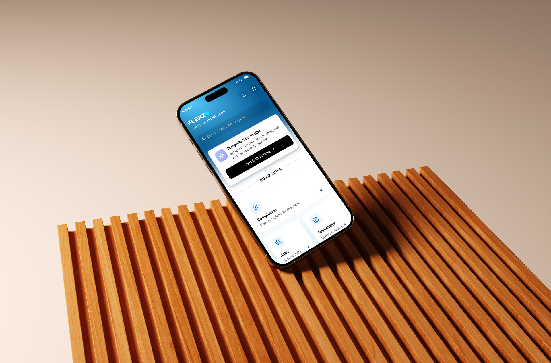 Employee App dashboard mockup